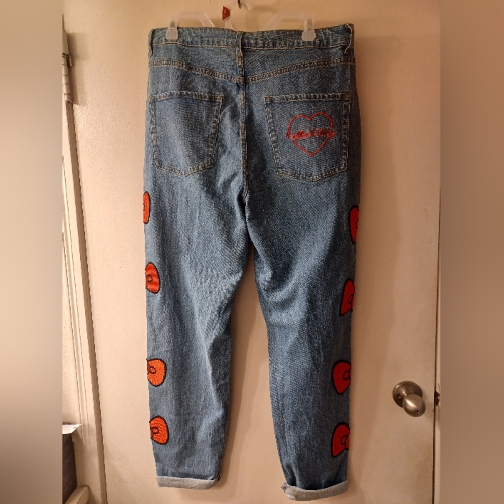 NWT Hello Kitty Junior's Blue Jeans  Size 13 - Picture 4 of 11